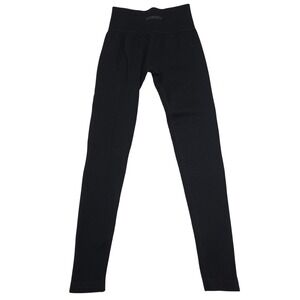 Nova Sport Black Seamless Ribbed Leggings Women Size Small High Waist‎ Athletic
